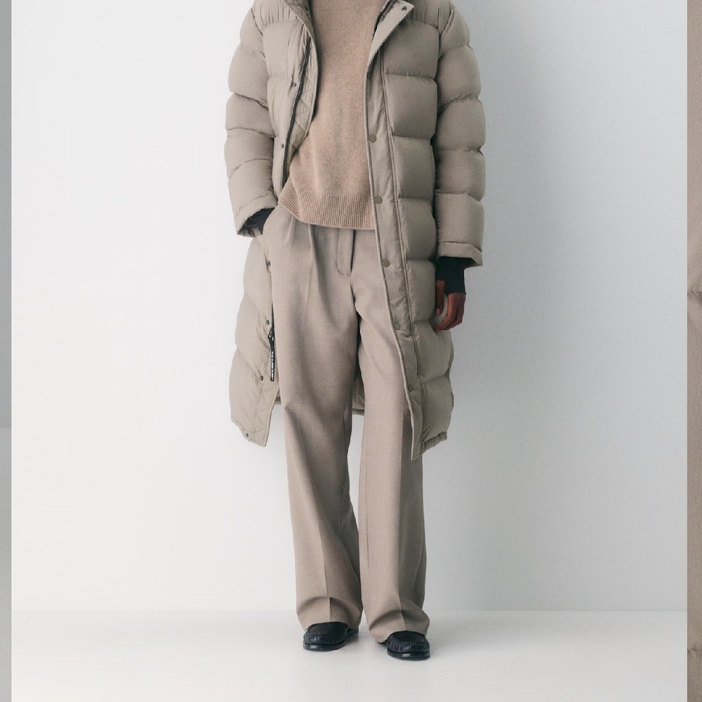 Aritzia Taupe Puffer Coat Long - Modern Taupe - Picture 2 of 6